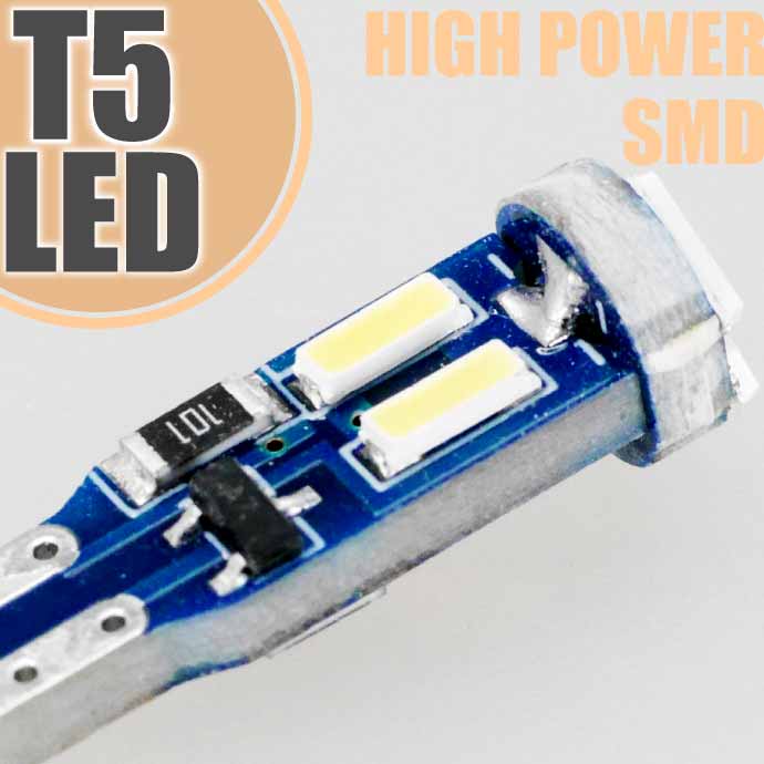 バイク用 LEDバルブ T5 7連SMDメーター球