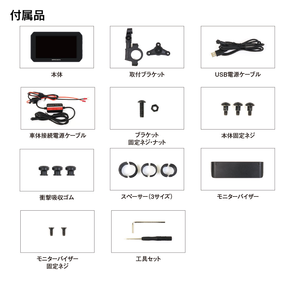バイク用モニター