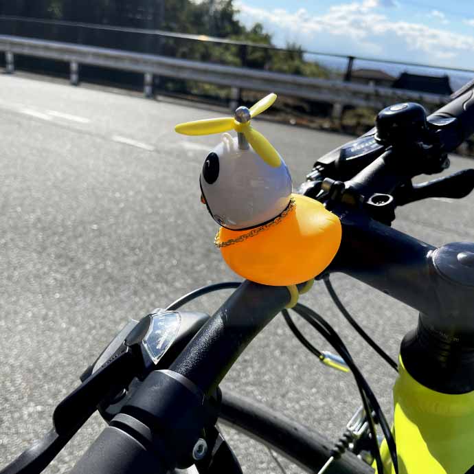 光るアヒル LED自転車ライト パンダ 鳴く 音が出る 夜道の事故