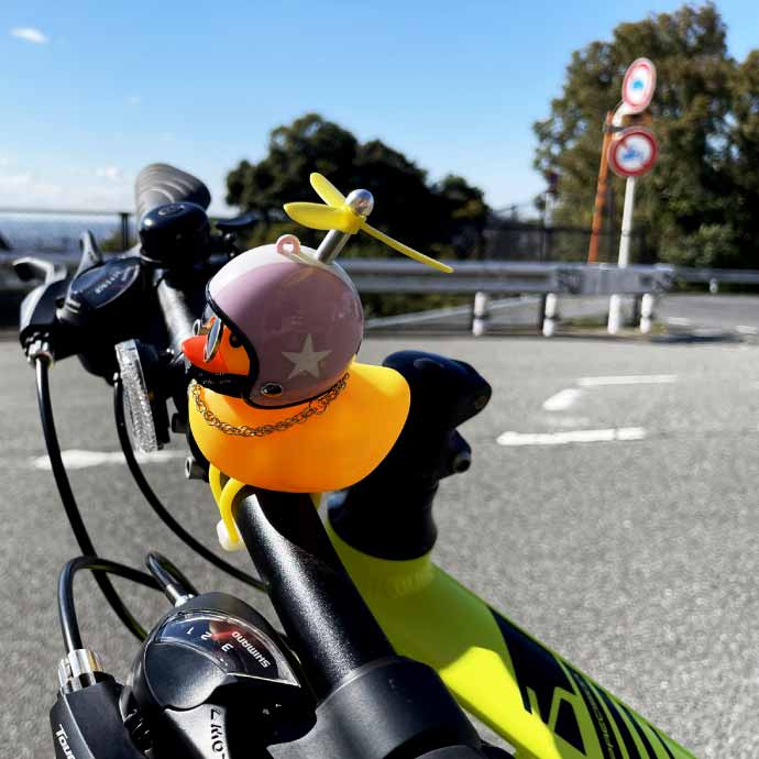 あひる 光るアヒル LED自転車ライト スターピンク 鳴く 音が出る 夜道の