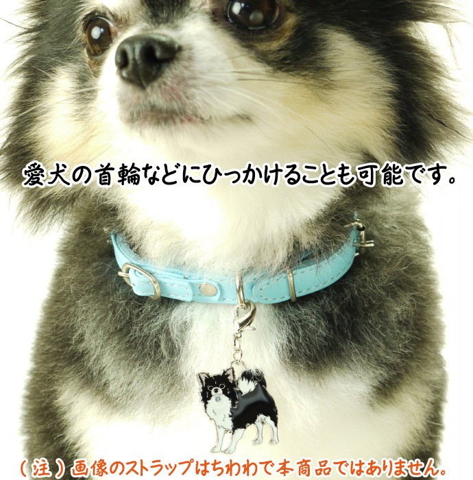 愛犬ストラップ金属チャーム 使用例