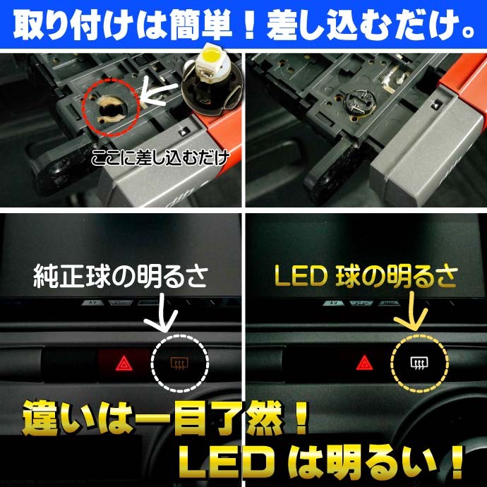 1連★高輝度LEDバルブ T3 SMD