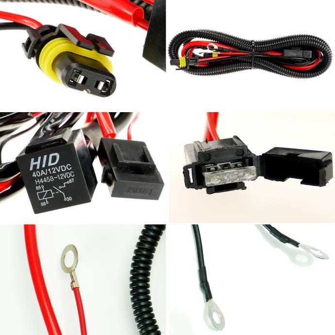 リレーハーネス HID電圧不足解消電源安定用
