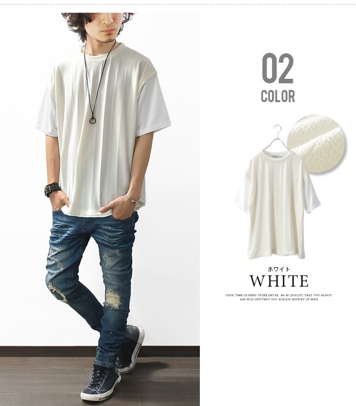 カットソー メンズ 半袖 パイル Tシャツ tシャツ ベスト