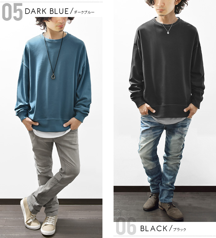 トレーナー メンズ 長袖 スウェット コットン クルーネック 綿100 USA