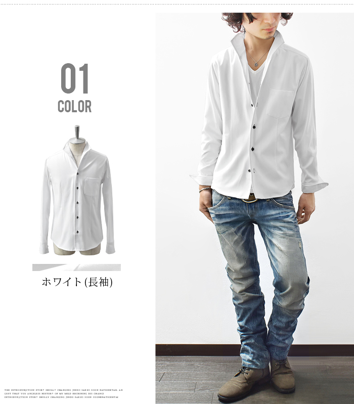 MADE IN ITALY製 GUCCI 長袖シャツ ホワイト 42-16 1/2サイズ |