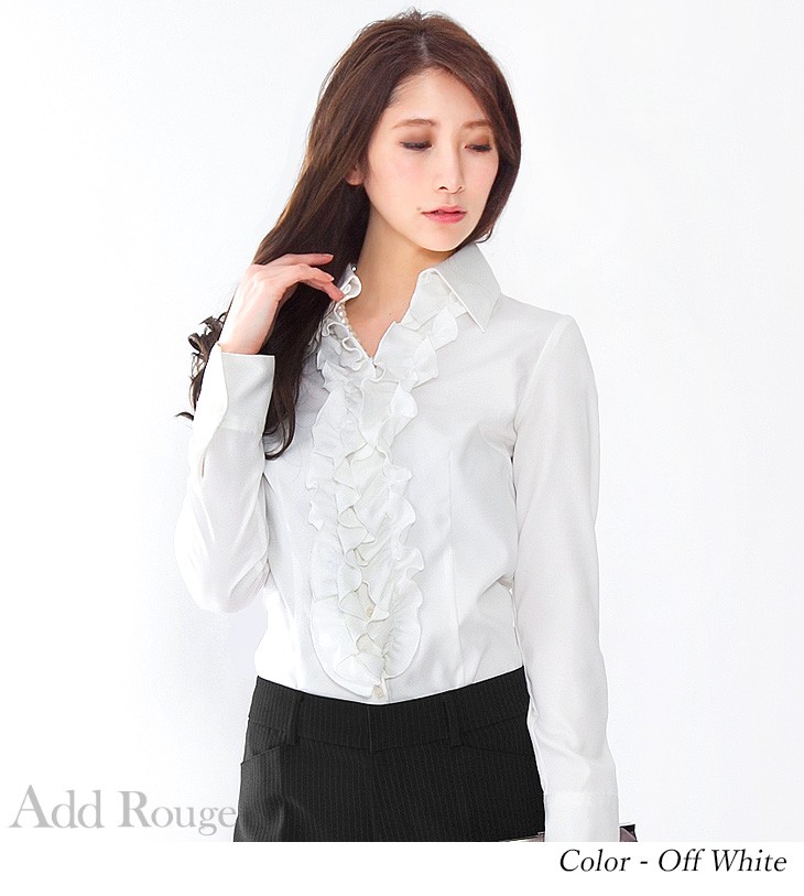スーツ インナー ブラウス 白 レディース 大きいサイズ ギガランキングjp