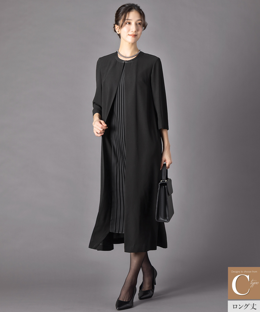喪服 礼服 レディース オールシーズン ブラックフォーマル 洗える ワンピース 前開き 30代 40代 50代 60代 ロング丈 試着チケット対象 | AddRouge | 05