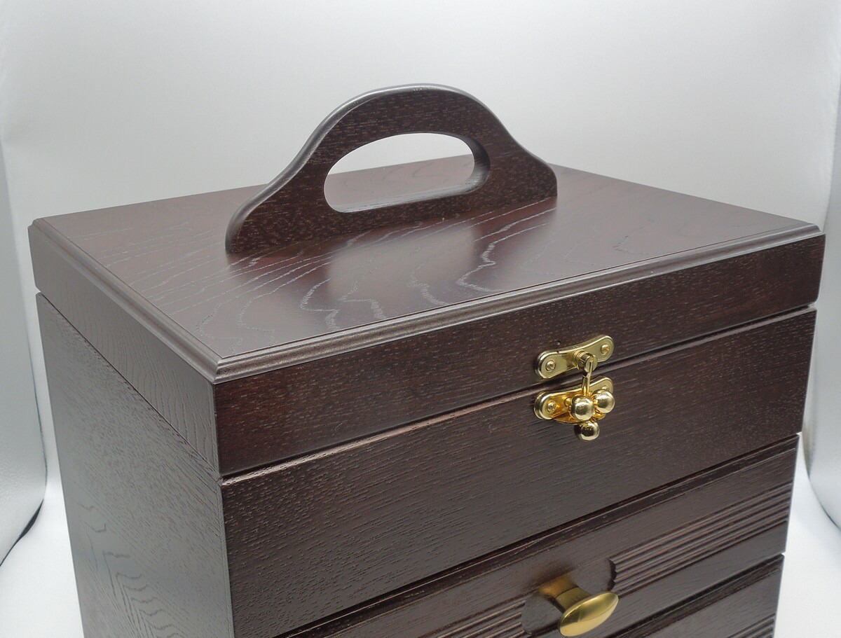 コスメボックス 日本製 木製 メーキャップミラー メイクボックス