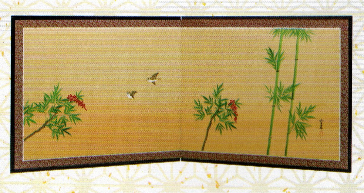 屏風　枕屏風 金屏風、枕屏風