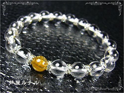 芦屋ダイヤモンド ルチルクォーツX天然水晶(高品質超透明