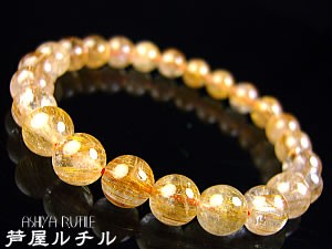 ルチルクォーツ/天然石/パワーストーンブレスレット 爆買 : 芦屋ルチル