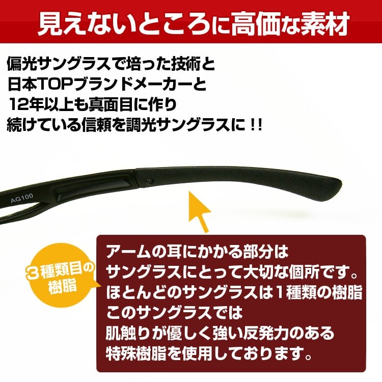 調光サングラスAG100