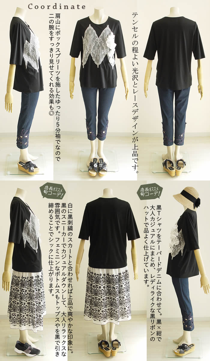 ベルパーチ Belpaci ストレッチレースニットＴシャツ 洗える 日本製 レディース プルオバー 春 夏 大きいサイズ tシャツ Tシャツ 長袖 レース ニット 白 黒 ベルパーチ Belpaci ストレッチレースニットTシャツ 洗える