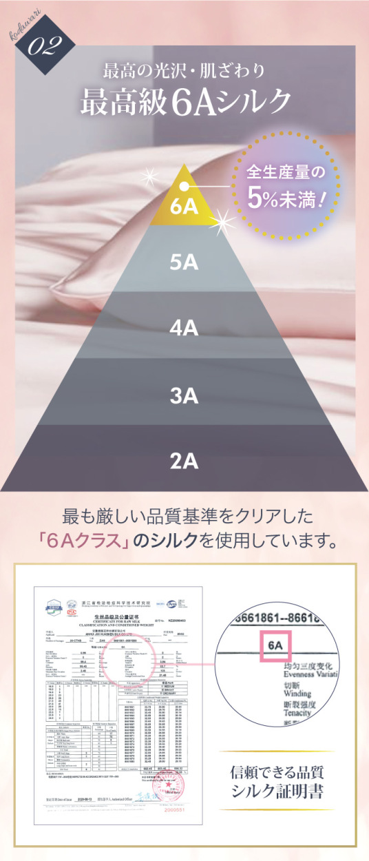 枕カバー シルク100％ 両面 封筒型 43x63 美髪 美肌 快眠 洗える