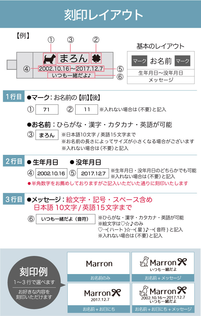 【ガラス管付】ステンレス 遺骨キーホルダー 全4色  3行刻印 