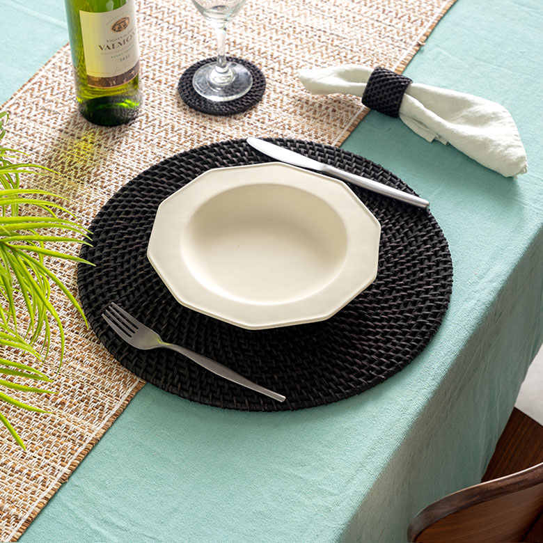 天然素材のプレイスマット