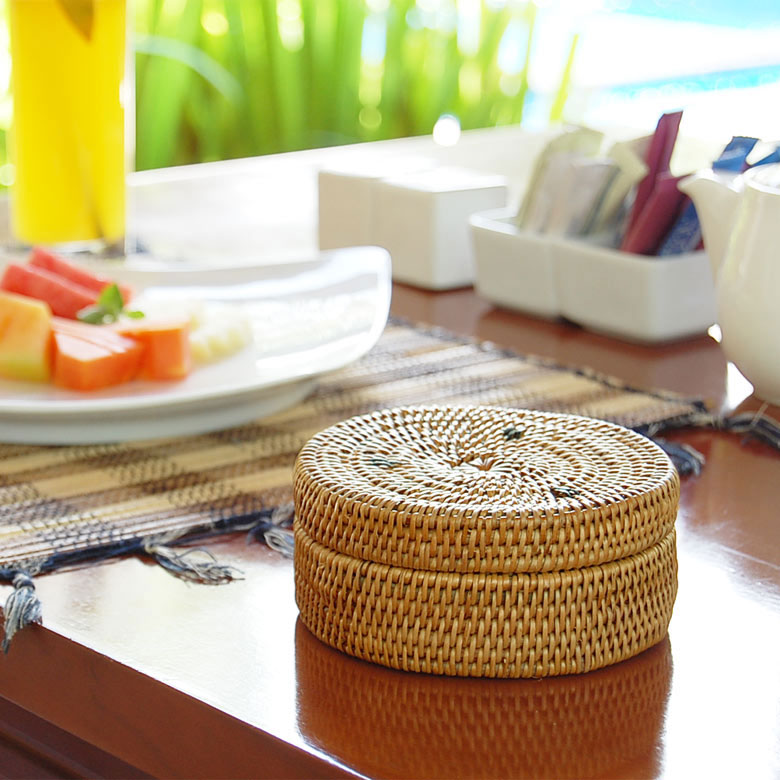 小物 入れ アタ ケース ふた 付き ボックス 収納 バスケット かご 箱