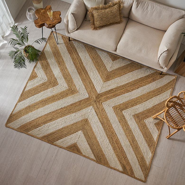ラグ カーペット ジュート 幅250cm 250×200 長方形 マット