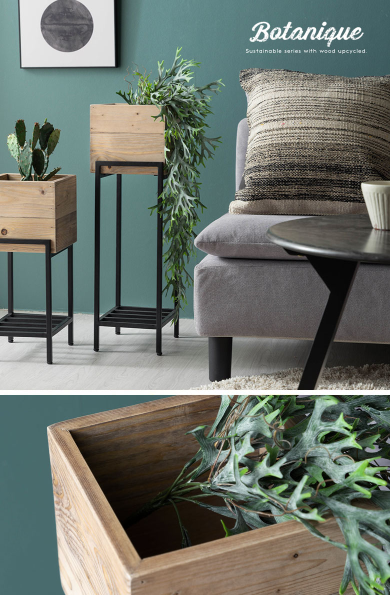 シングルプランターカバー。木製。5号サイズ。アップサイクル。