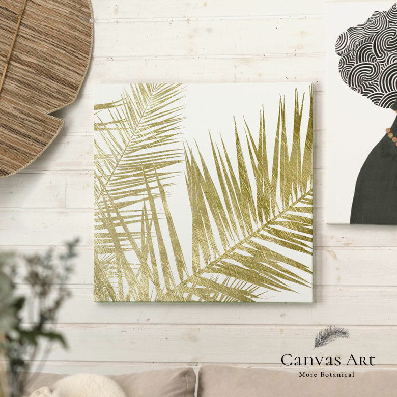 椰子の葉の壁掛けキャンバスアート