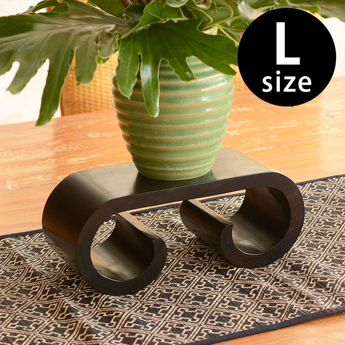 木彫りの飾り台[Lサイズ]