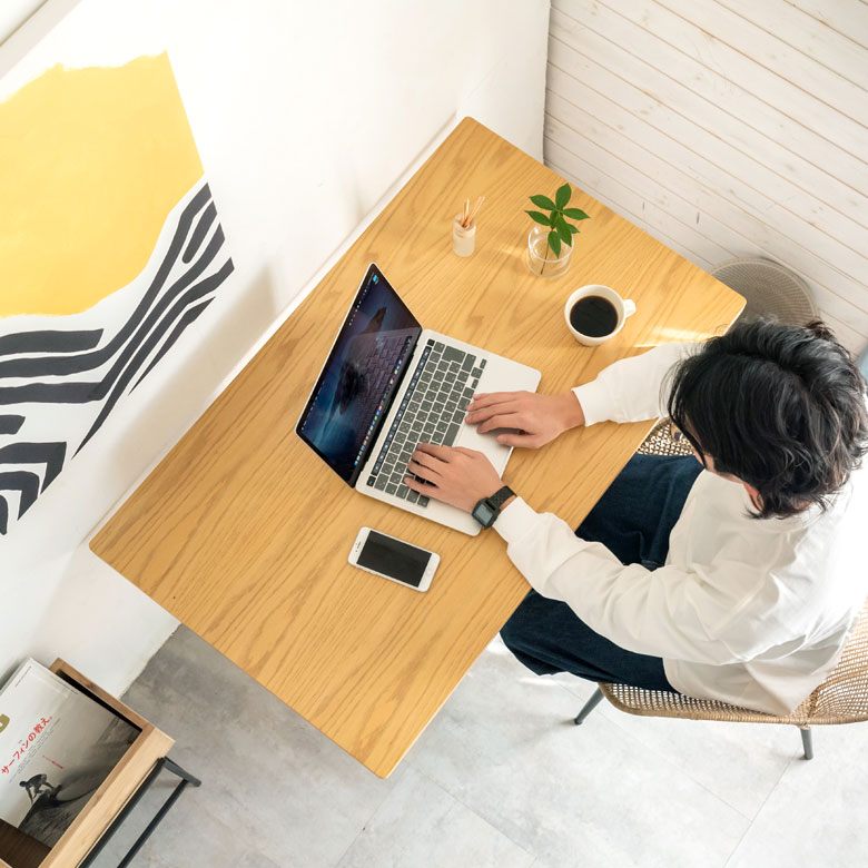 PC作業など、ワークデスクにもおすすめです