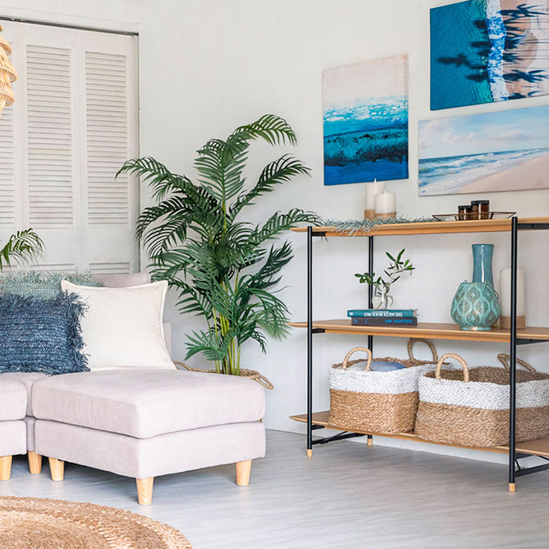 天然木(突板)オープンシェルフ 3段[オーク/ウォルナット]