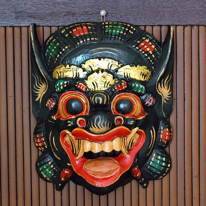 バロンのお面[ブラック][9806]【バリ 雑貨 アジア雑貨 アジアン雑貨 新