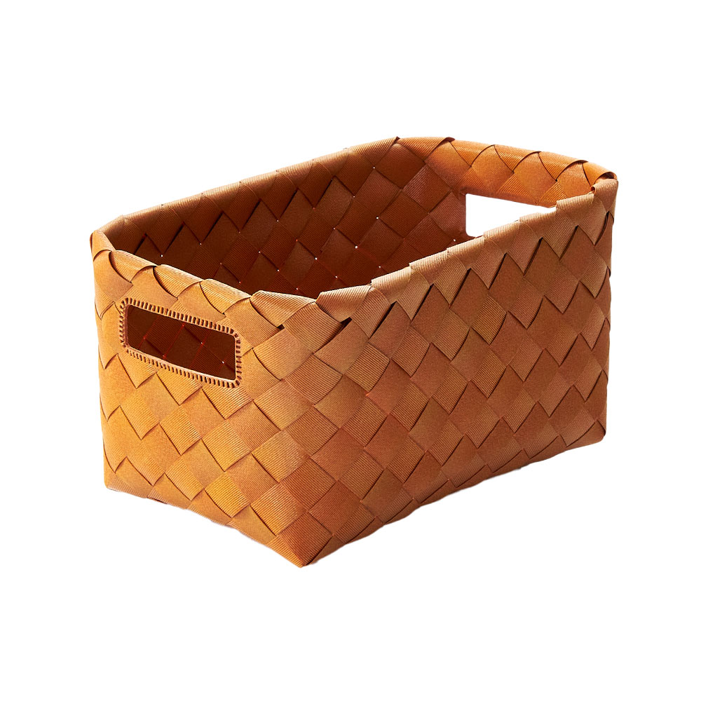 あけびバスケット　かご　スクエア籠　おしゃれ　収納　インテリア小物入れ　天然素材 かご バスケット 洗える 白樺風 籠 ポリエチレン製 水洗い はっ水 撥水