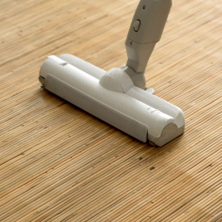 お手入れは掃除機で充分