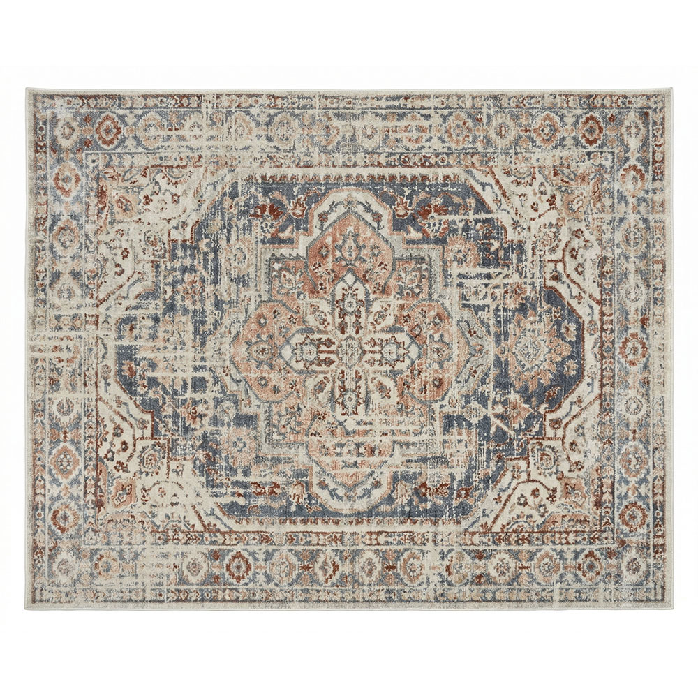 ラグ ラグマット 130×190 1.5畳 メダリオン柄 床暖房対応 ホット