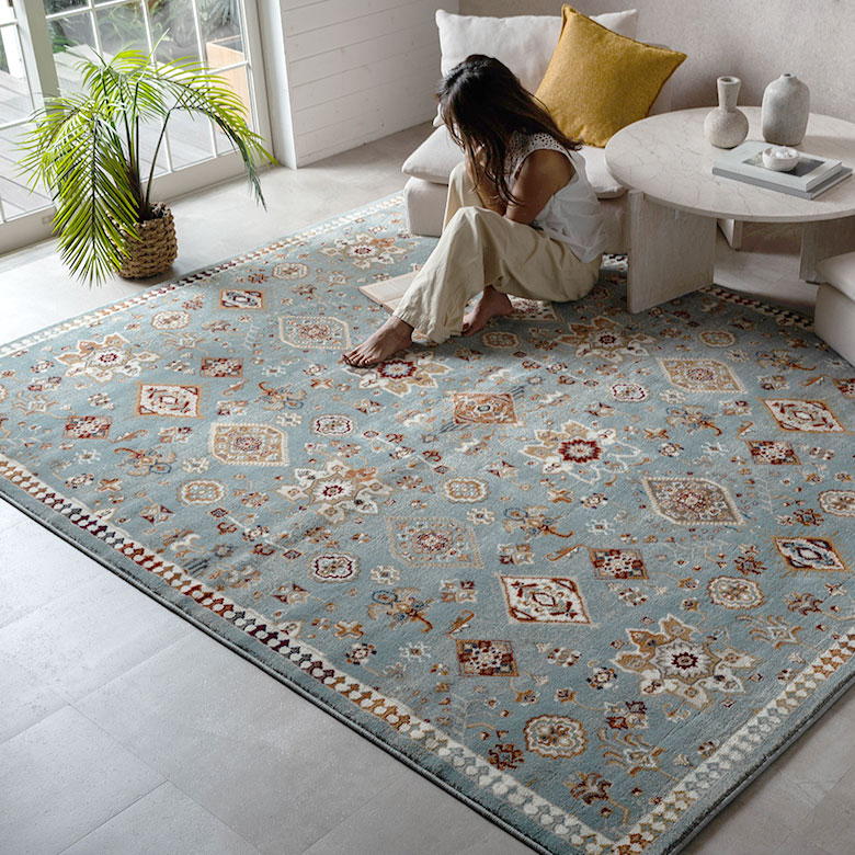 エキゾチック クラシックデザイン ペルシャ絨毯風 200x250cm