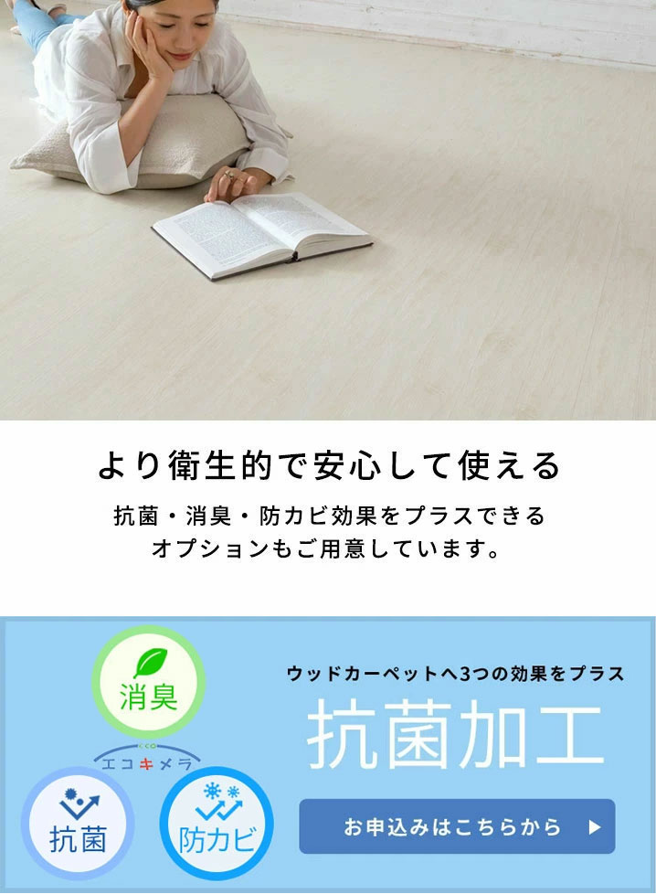より衛生的で安心して使える抗菌加工エコキメラ