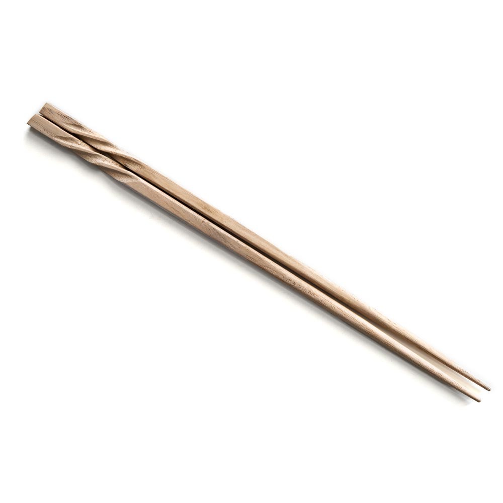 メール便対応 お箸 箸 木 天然木 ウォルナット ひねり ダークブラウン ナチュラル W 0.7cm D 23cm H 0.7cm 5127 |  | 02