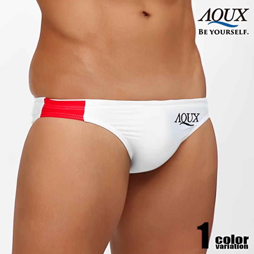 【新品未使用】AQUX ホワイト✕ブルー ビキニ競パン Mサイズ aq-sbk4072_7.jpg