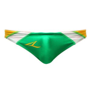 AQUX/アックス Splash Wave &quot;Green&quot; ビキニブリーフ型 メンズ水着 海水パンツ...
