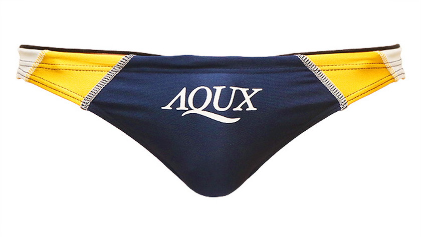 AQUX 競パン 黒/黄色 XLサイズ 収納袋付き AQUX 競パン 黒/黄色 XL