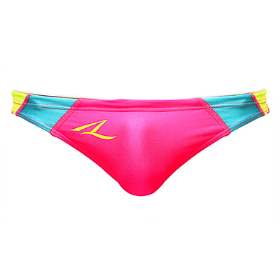 AQUX(アックス) スイムウェア　ピンク×ライムグリーン　Vパン・競パン　SS AQUX/アックス Splash Wave 
