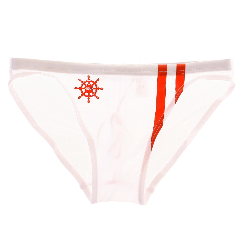 AQUX【新品未使用】完売品⭐︎Half Back Swim Sheer水着LL✨ AQUX/アックス Vertical Line 