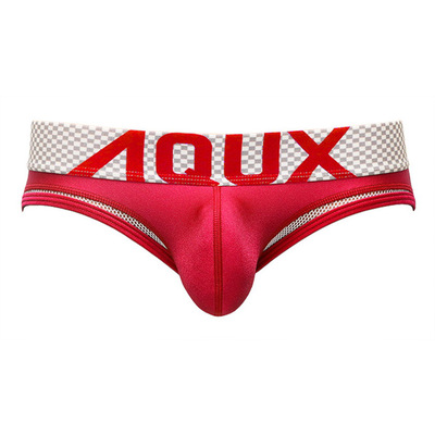 メンズビキニ ブリーフ AQUX/アックス Leg Mesh Bikini "Red" ビキニ ビキニブリーフ性下着 パンツ ホワイトデー｜asian-closet｜02