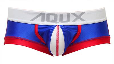 AQUX アックス Open Pouch Boxer "Blue" ボクサーパンツ　男性下着　メンズ　パンツ ホワイトデー｜asian-closet｜02