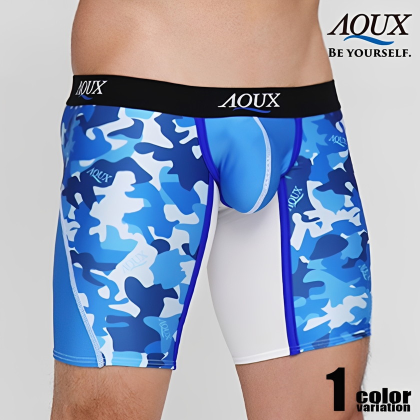 ボクサーパンツ メンズ AQUX/アックス Mid Long Boxer 