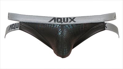 AQUX/アックス Package Jock "Black" Yバック ジョックストラップ 男性下着 メンズ パンツ ホワイトデー｜asian-closet｜02