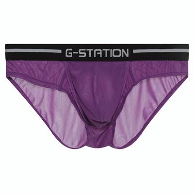 ビキニブリーフ G-Station ジーステーション ウルトラライト透けリブ 前穴付き ビキニブリーフ性下着 薄手 透け ホワイトデー | G-STATION | 04