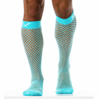 シースルーソックス ModusVivendi  Fishnet Socks カラー メッシュ 網目メッシュ 透け 靴下 メンズ ホワイトデー｜asian-closet｜02