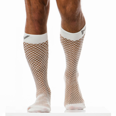 シースルーソックス ModusVivendi  Fishnet Socks カラー メッシュ 網目メッシュ 透け 靴下 メンズ ホワイトデー｜asian-closet｜05