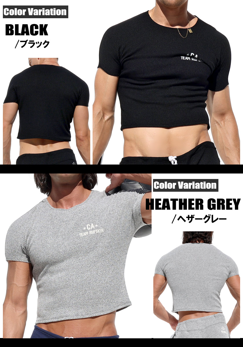 RUFSKIN/ラフスキン CARLSON へそ出し Tシャツ 半袖 メンズ