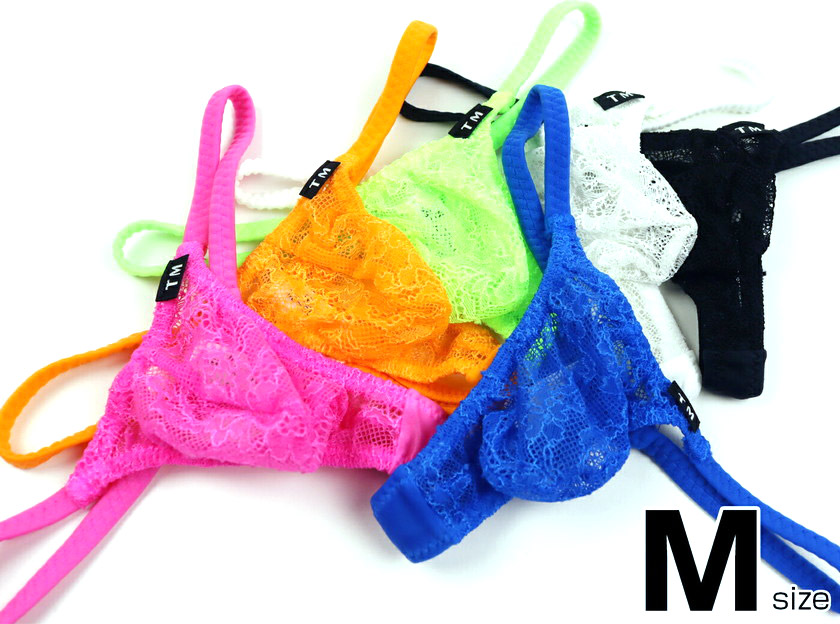TM COLLECTION メンズTバック ストレッチレース x NewT2M2 side string