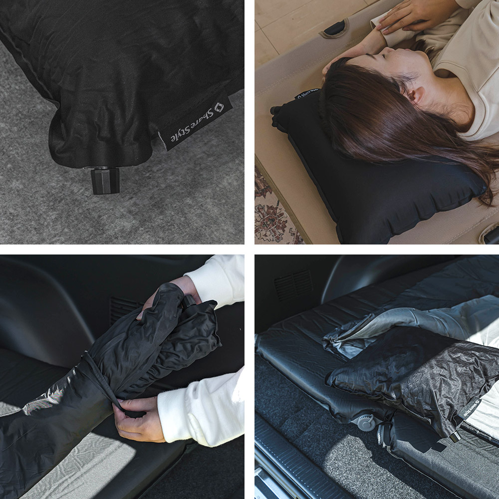 LOGOS インフレーター&スリーピングマット 各収納袋付き ピロー